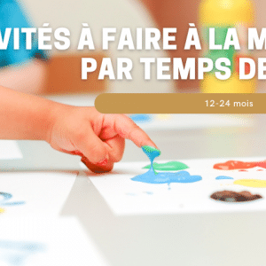 Activité à la maison bébé